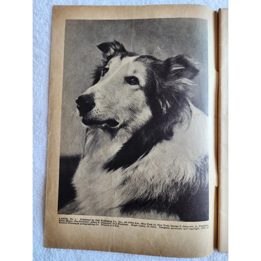 Lassie #1 (1950) - Dell Publishing - MGM Photo Cover